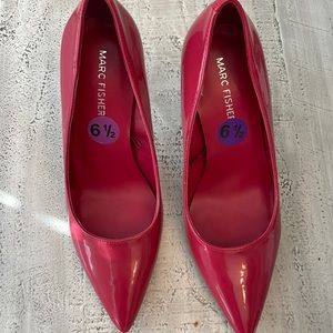 Brand new, (worn once) dark red pumps.